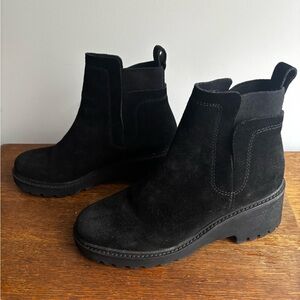 Dolce Vita Black Suede Ankle Booties